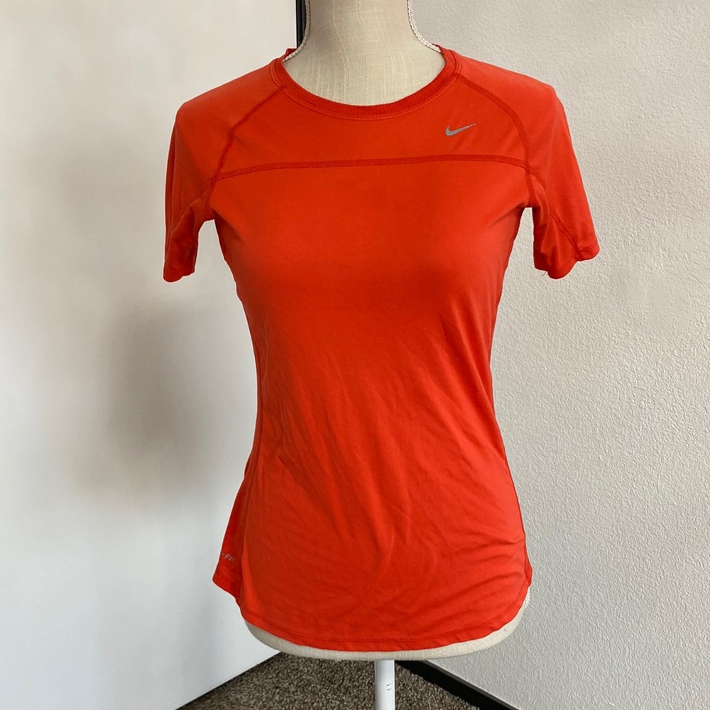 Nike Dri-fit orange t shirt